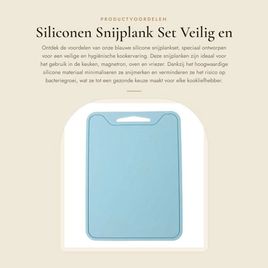Set di taglieri in silicone - Sicuro e salutare - Resistente al calore - Antibatterico - Resistente alle macchie