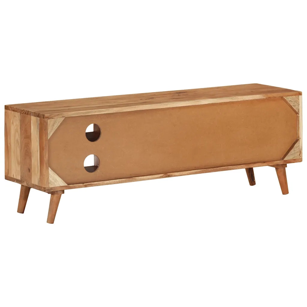 Mobile Porta TV 112x30x40 cm in Legno Massello di Acacia