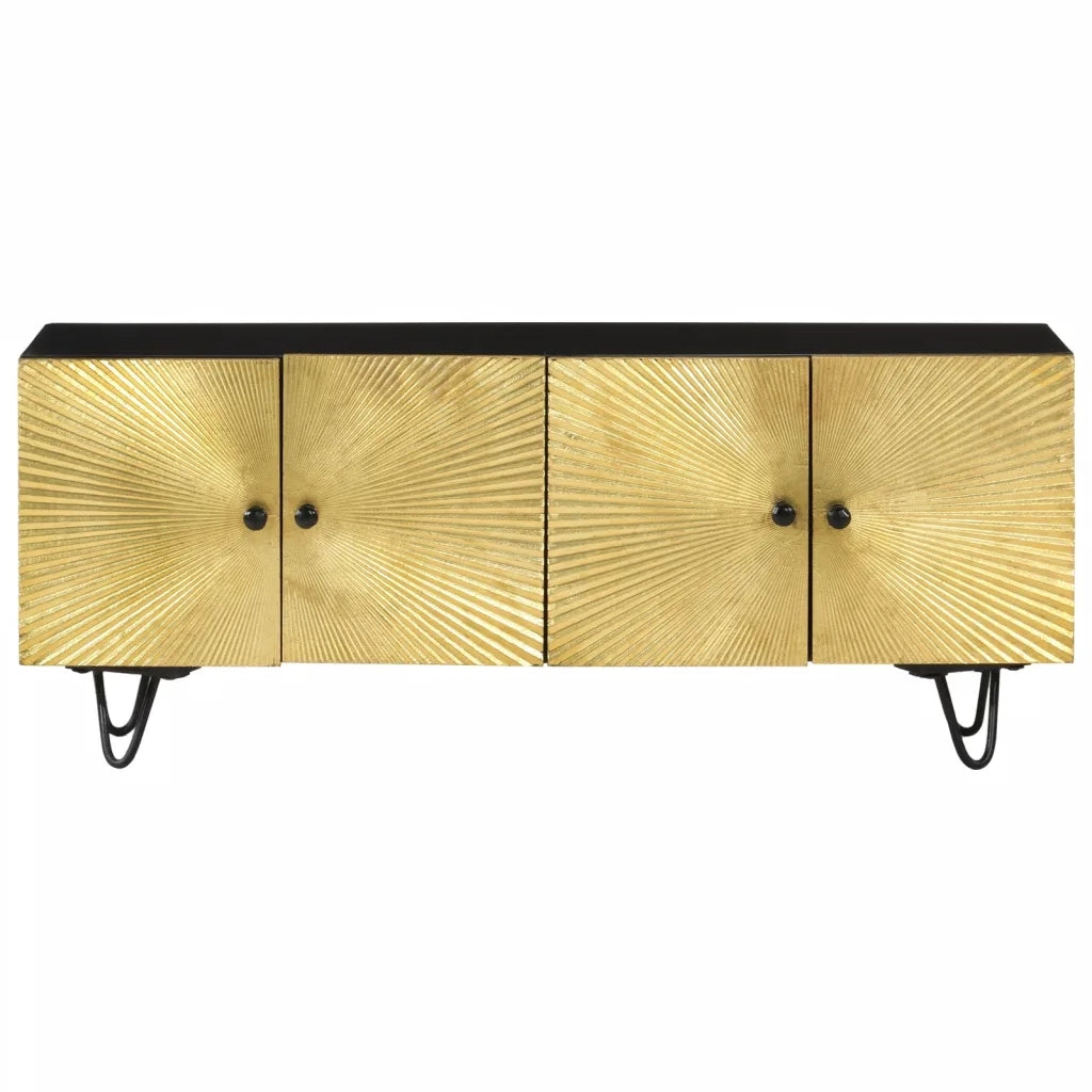Mobile Porta TV 110x30x45 cm in Legno Massello di Mango