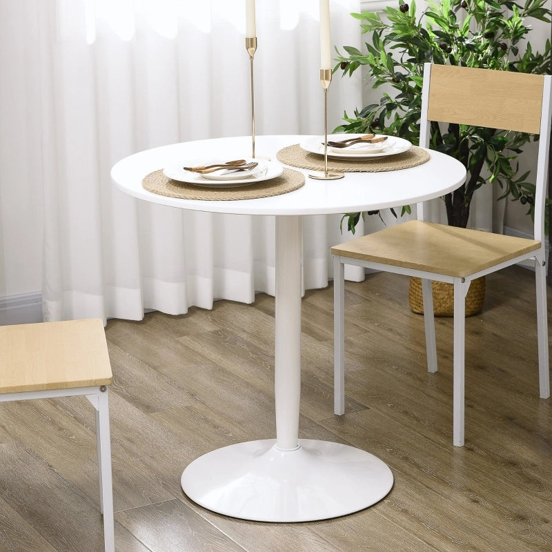 Tavolo da pranzo ?80x75 cm salvaspazio in MDF bianco