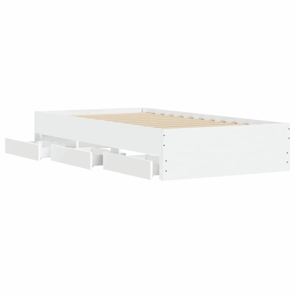 Telaio del letto con storage con cassetto Bianco 80 x 200 cm 3429605