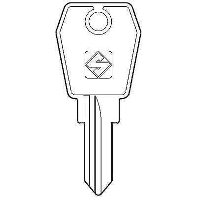 Chiave Piatta Eurolocks EU5R Silca Ottone Nichelato 10 Pezzi