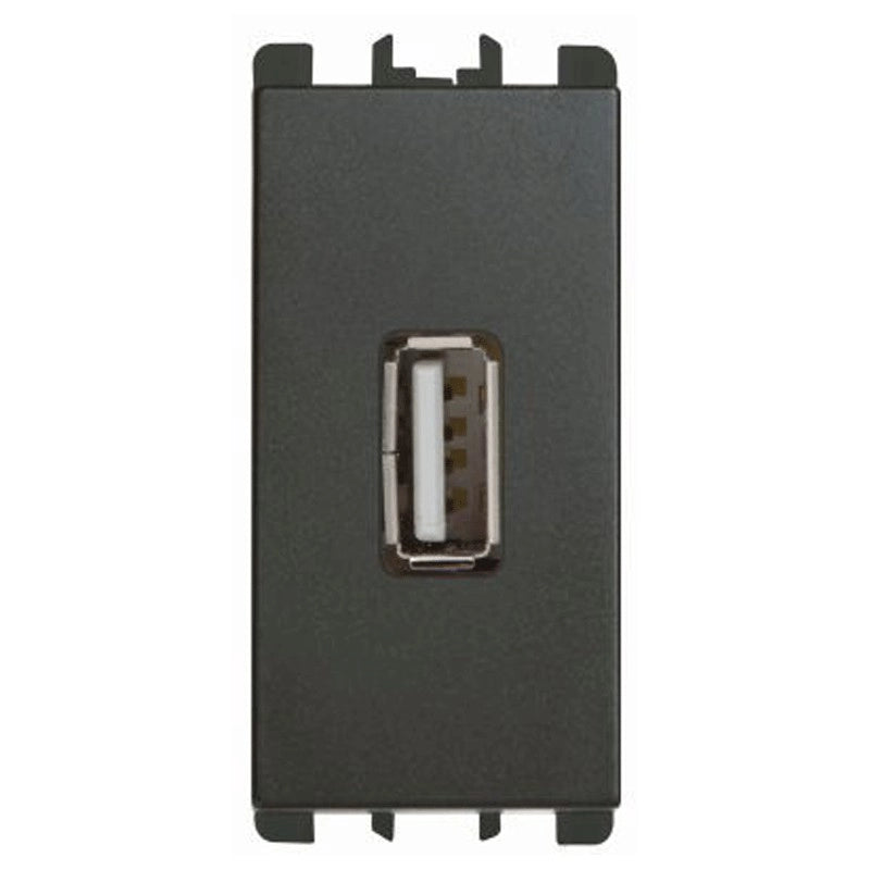 Presa Usb Urmet Simon Nea 5V 2,1A colore antracite 10330