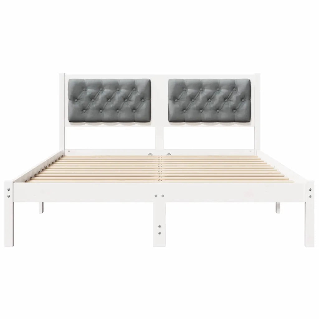 Struttura del letto Grigio chiaro 140 x 200 cm Pino massello 878188