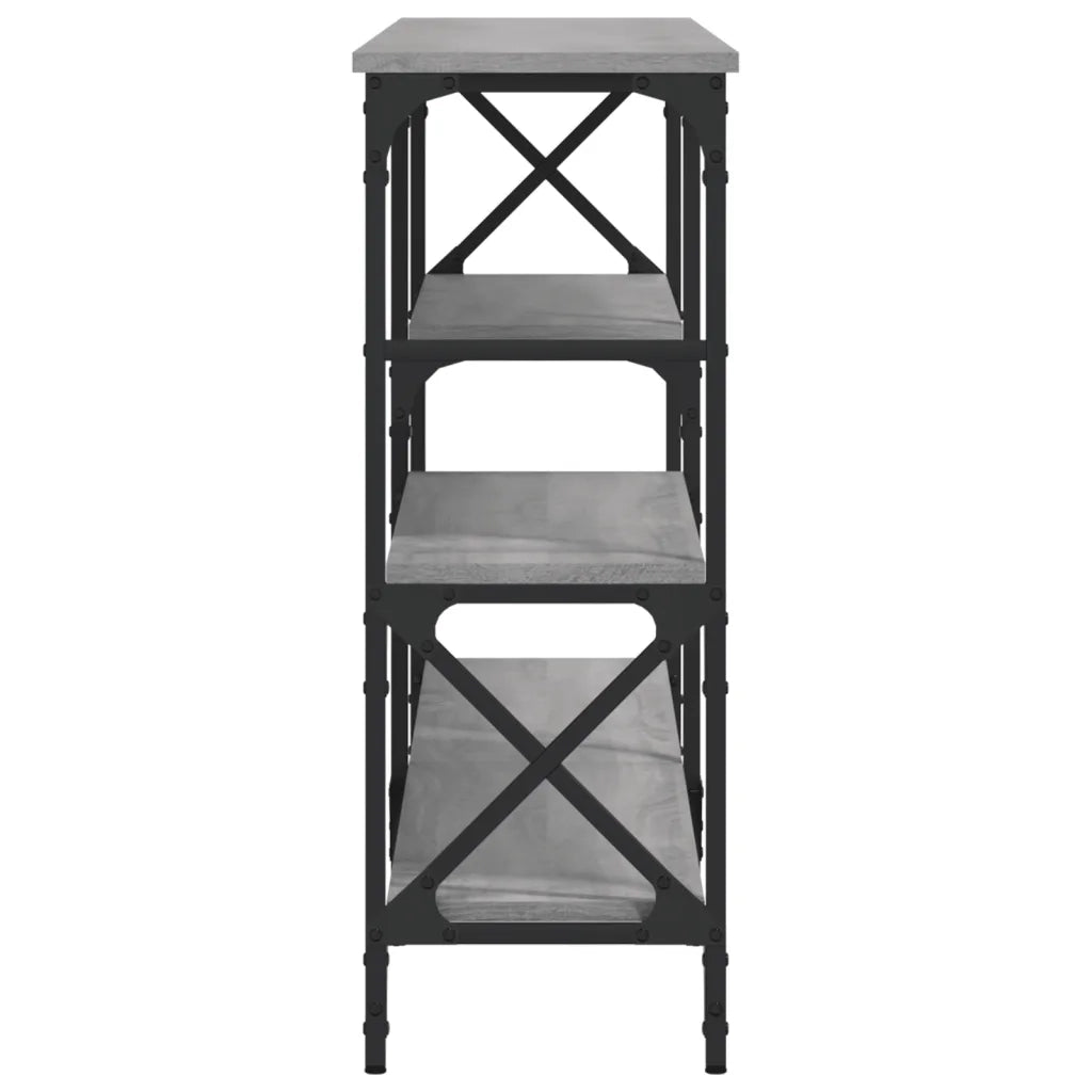 Tavolo Consolle Grigio Sonoma 180x29x76,5 cm Legno Multistrato 835477