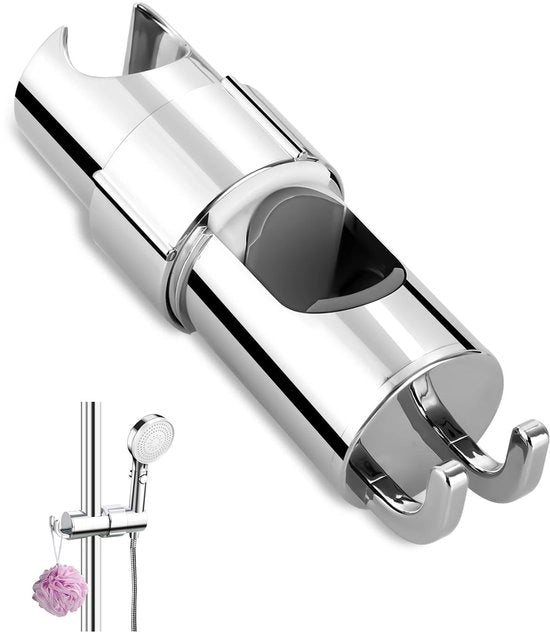 Douchekophouder universale, 16-27 mm, 360° rotativa, maniglia regolabile per doccia, supporto in ABS verniciato a cromatura