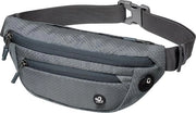 Heuptas Sportivo Unisesso Stile Hipbag Sportivo Leggero per Viaggi Outdoor Escursioni Viaggi Uomini Donne, grigio, Sport
