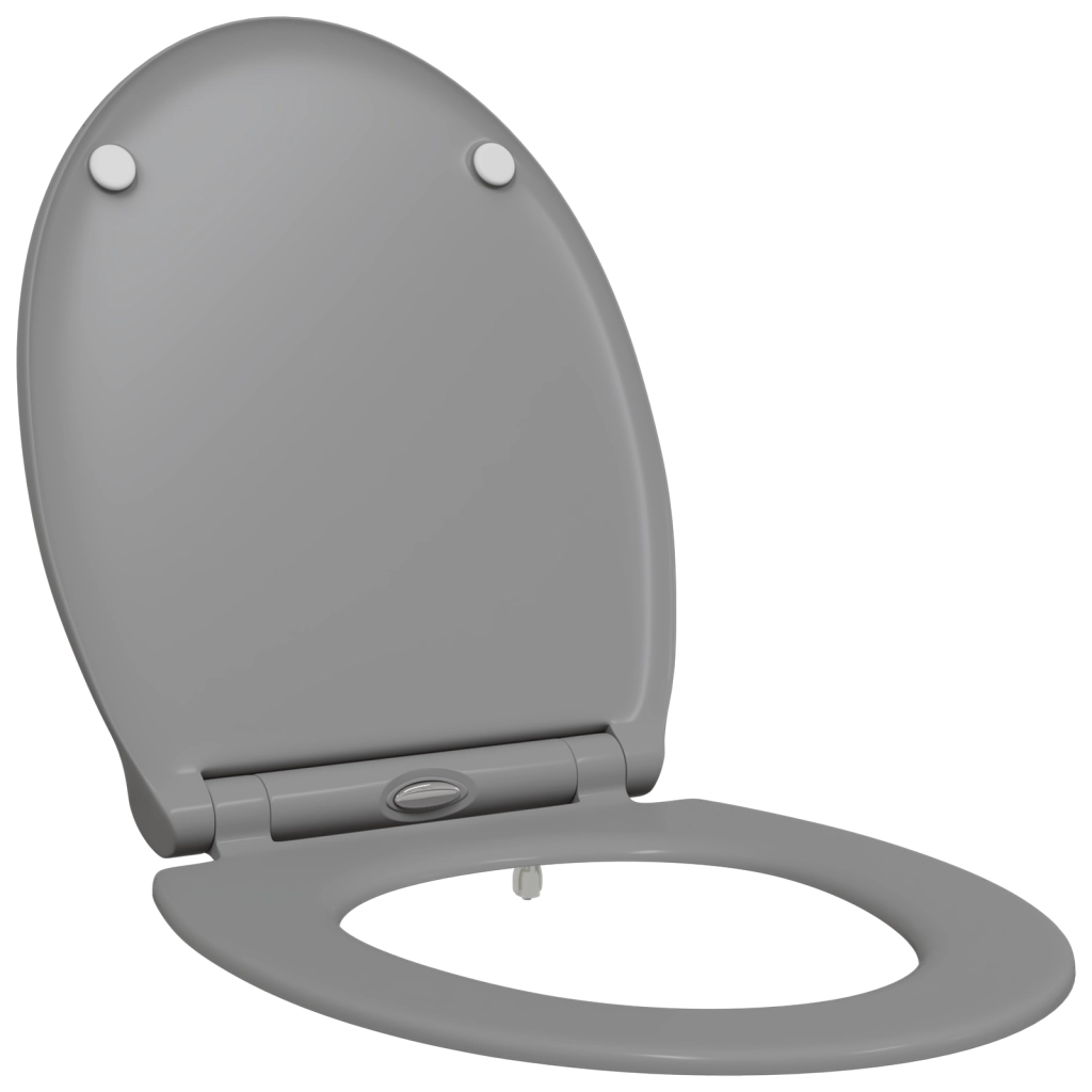 Toilette con Chiusura Morbida in Duroplast Grigia