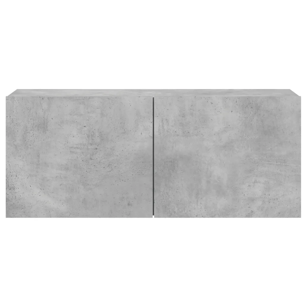 Mobile TV a Parete-Mobile TV a Muro Grigio Cemento 100x30x41 cm