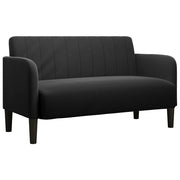 Divano | Divano da soggiorno | Sofa Divanetto Nero 109 cm in Velluto