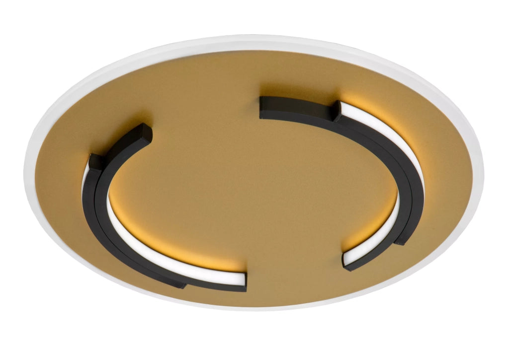 Plafoniera LED Lucide Andreas 39,6cm 30W ottone rotonda