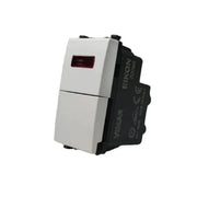 VIMAR EIKON - PULSANTE 1P NO 10A + SPIA ROSSA NEX