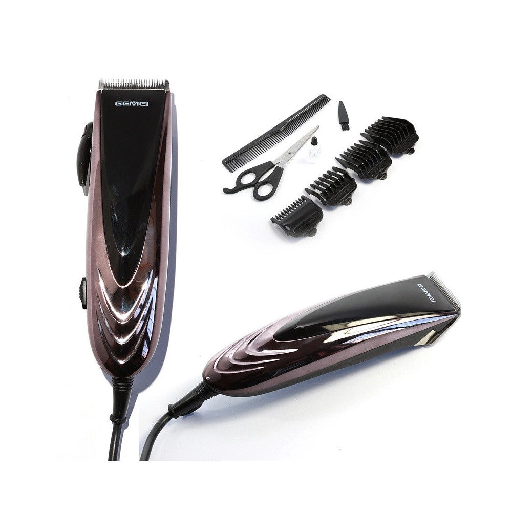 Trade Shop - Tagliacapelli Rasoio Elettrico Regola Barba Baffi Basette Lama Inox Gm-813 -
