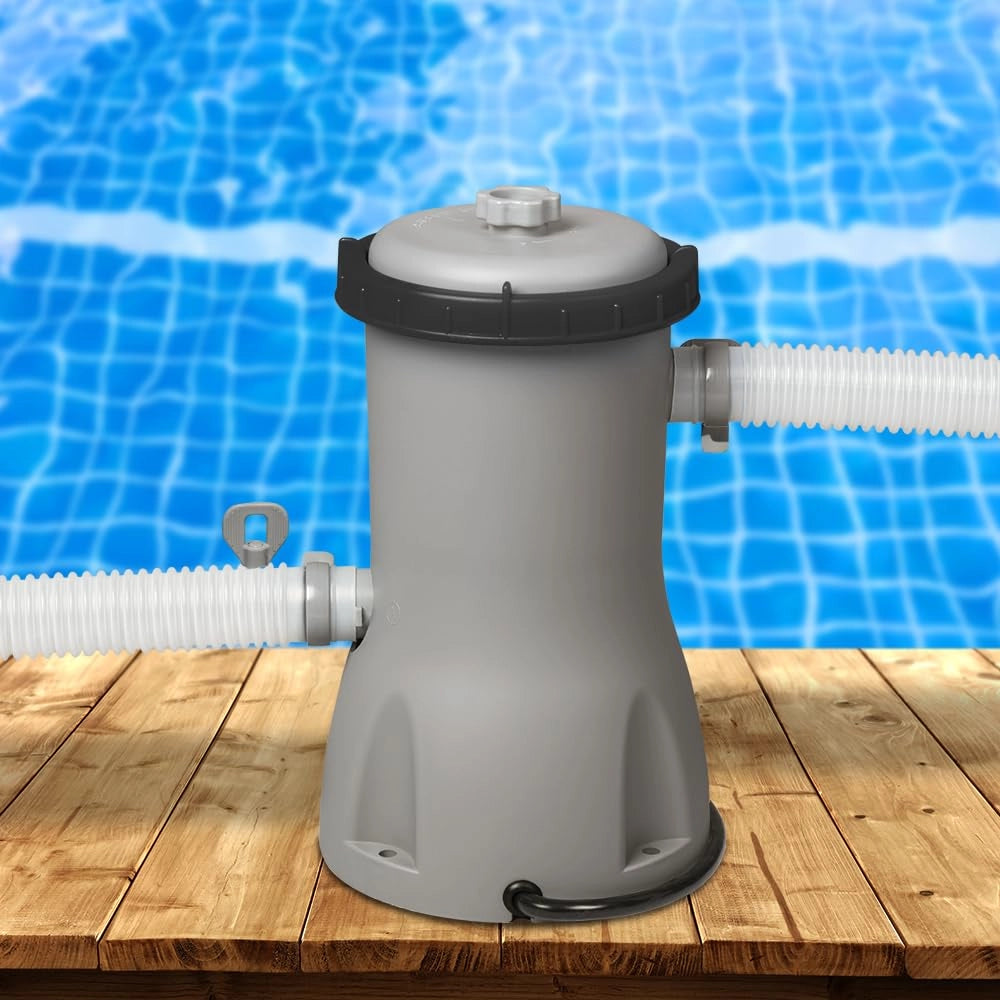 Pompa ART.58383 con Filtro a Cartuccia Portata 2.006 Litri per Piscine Fino