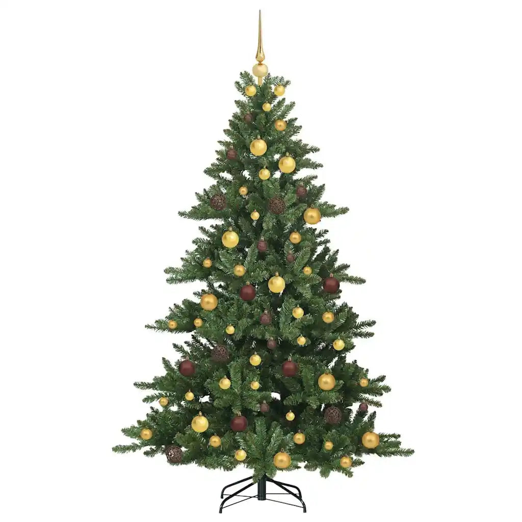 Albero di Natale Artificiale con Rami Pieghevoli Verde 180 cm 3397663