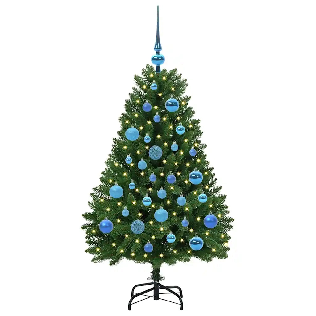 Albero di Natale artificiale Verde 120 cm PVC e Metallo 3395674