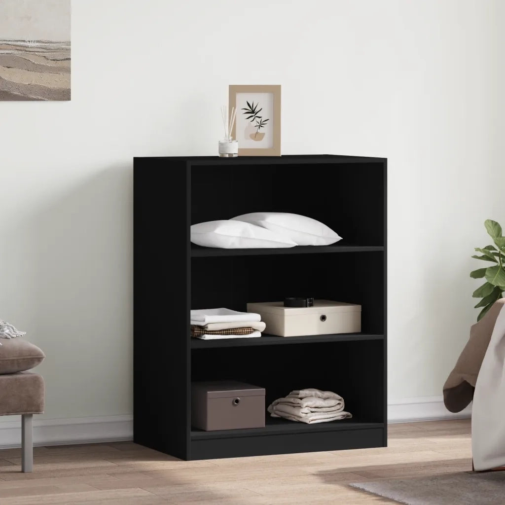 Armadio Nero 77x48x102 cm in Legno Multistrato 840822