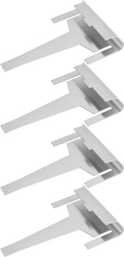 Clip per condensatore di ventilazione per frigorifero - 4 pezzi - Argento - Compatibile con DA61-06796A - AP5579885