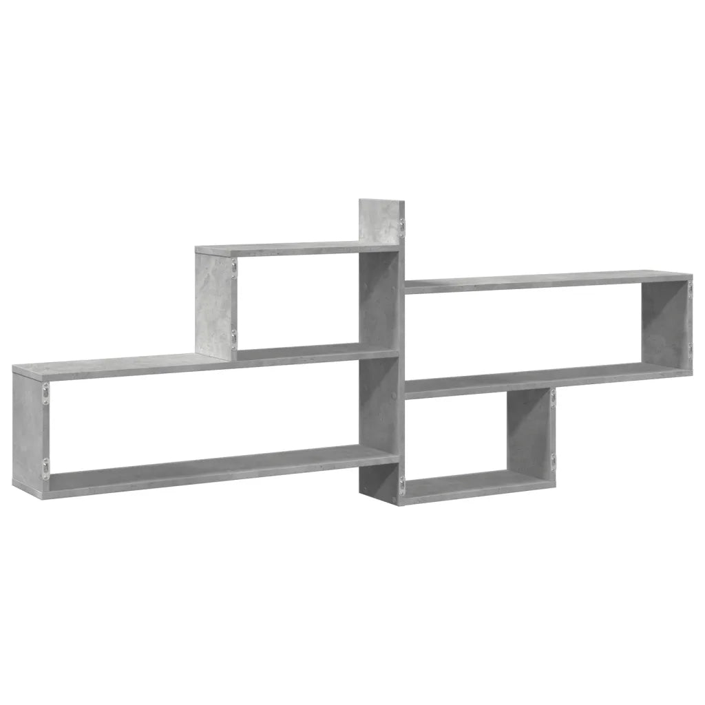 Mensola a Parete Grigio Cemento 167,5x18x68 cm in Truciolato 853320