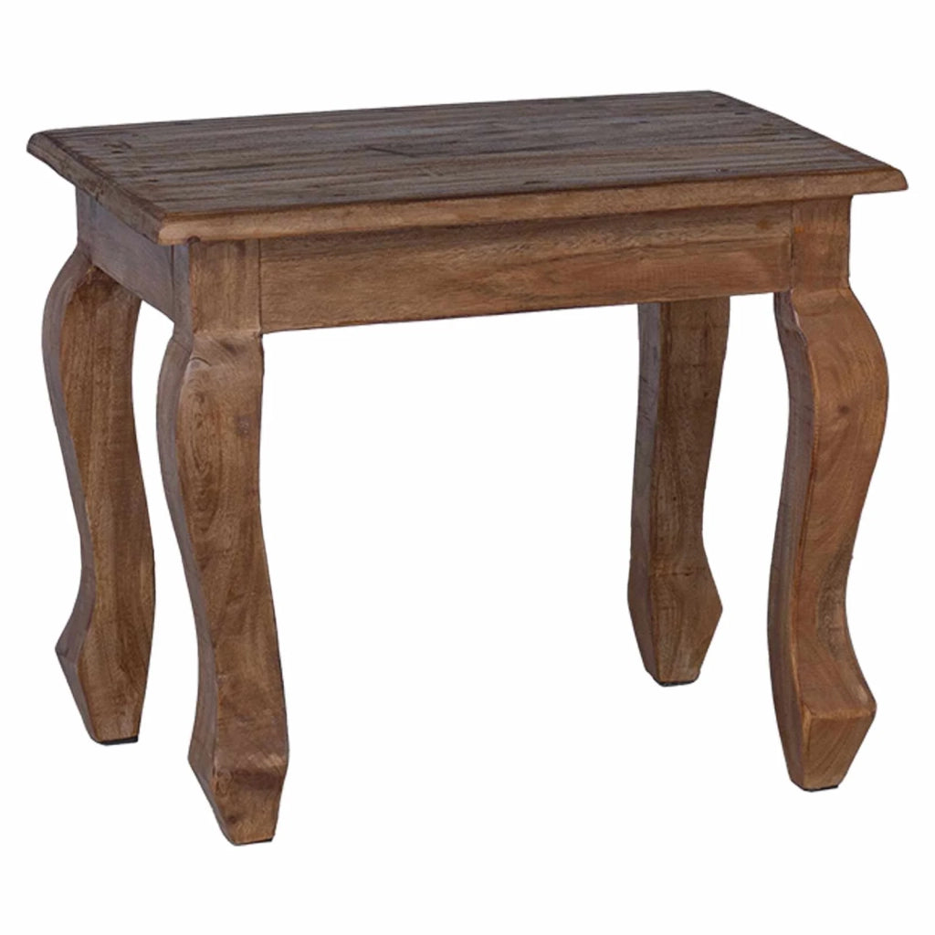 Tavolo Nesting 3 pz Marrone Legno massello di mogano CFW6572611