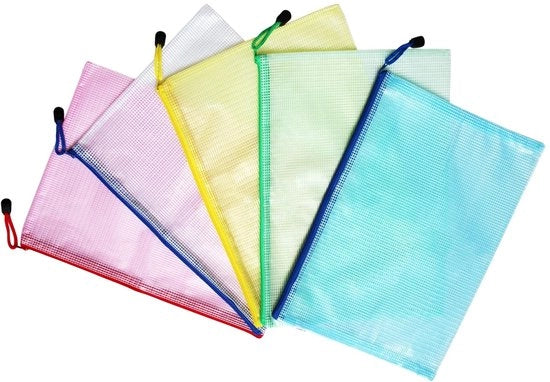 Portafoglio A5 Extra Spesso - Cartellino Documenti - Dossier in Plastica - Sostenibile - Chiusura a Righello - Semi-Transparente