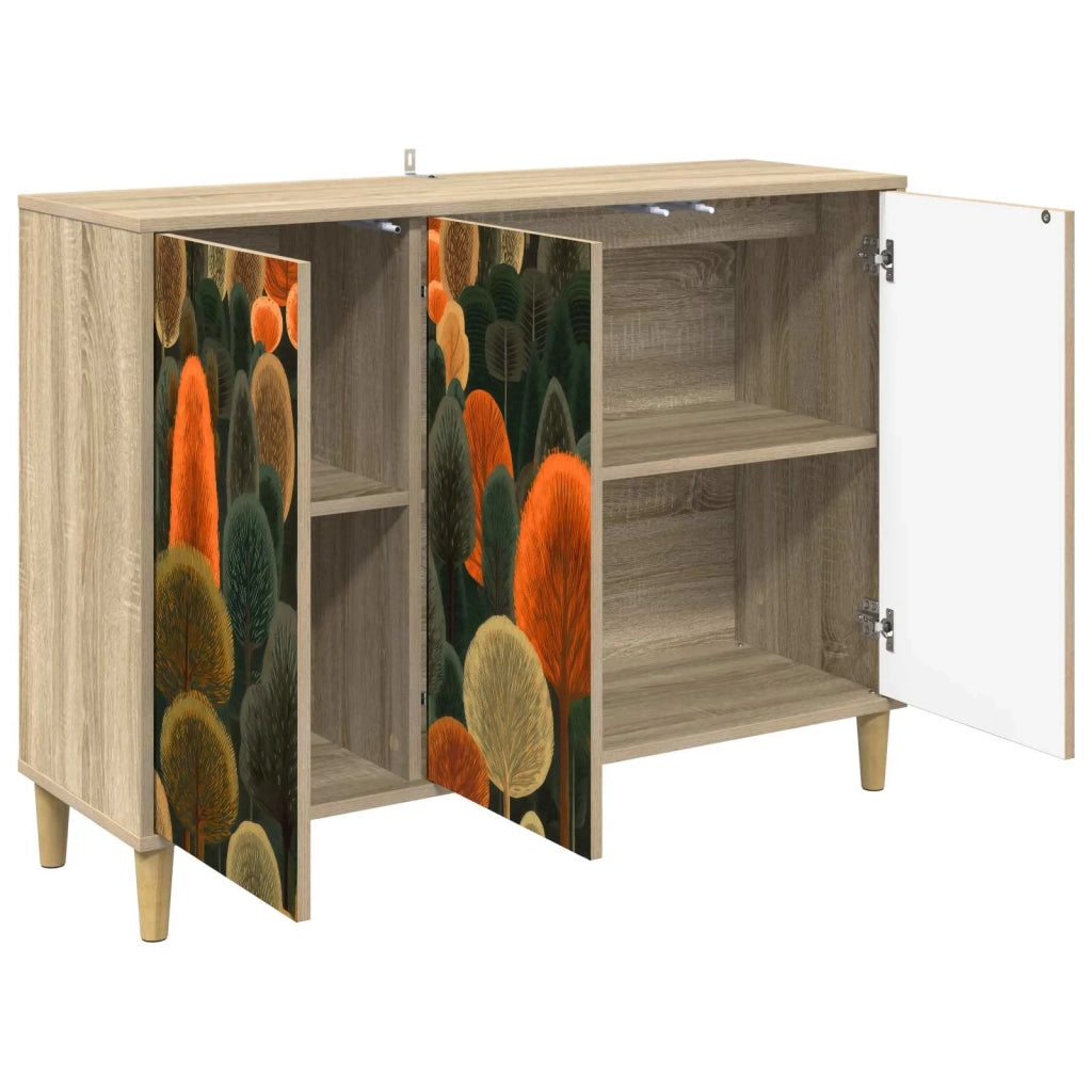 Credenza ZAANDAM Sonoma 102 x 33 x 75 cm Legno ingegnerizzato 8006960