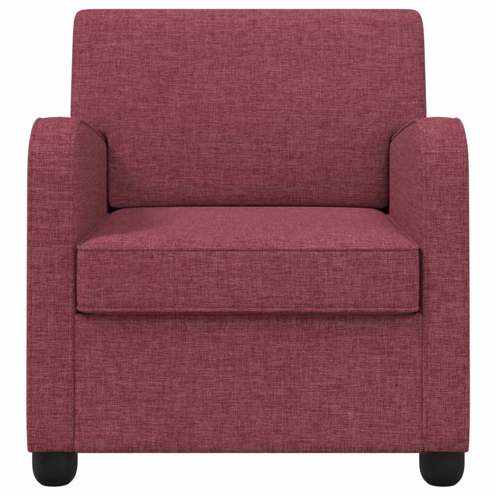 Poltrona Rosso Vino Tessuto 42043396