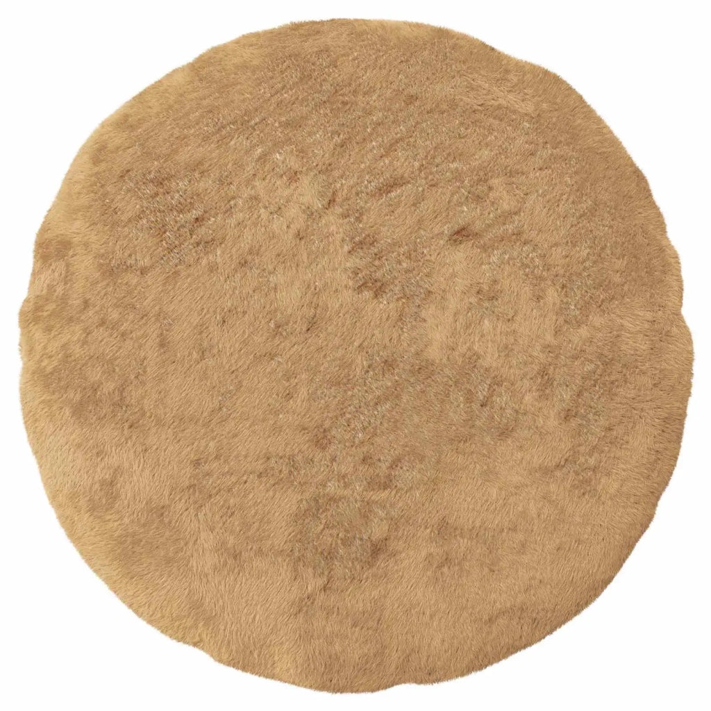 Federa 2 pz HEERLEN Tortora Ø 60 cm Pelliccia di Coniglio Finta 923121