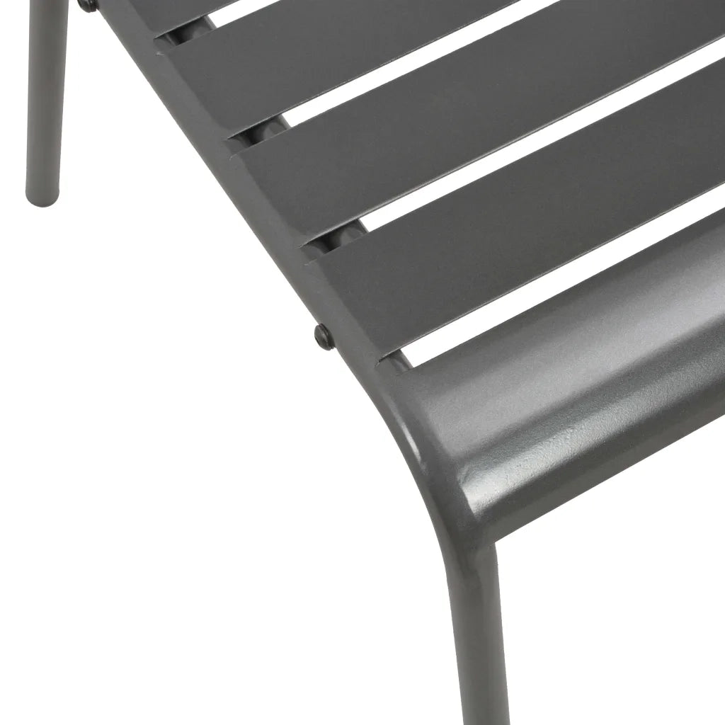 Set da Pranzo da Giardino 7 pz in Acciaio Grigio Scuro cod mxl 73530