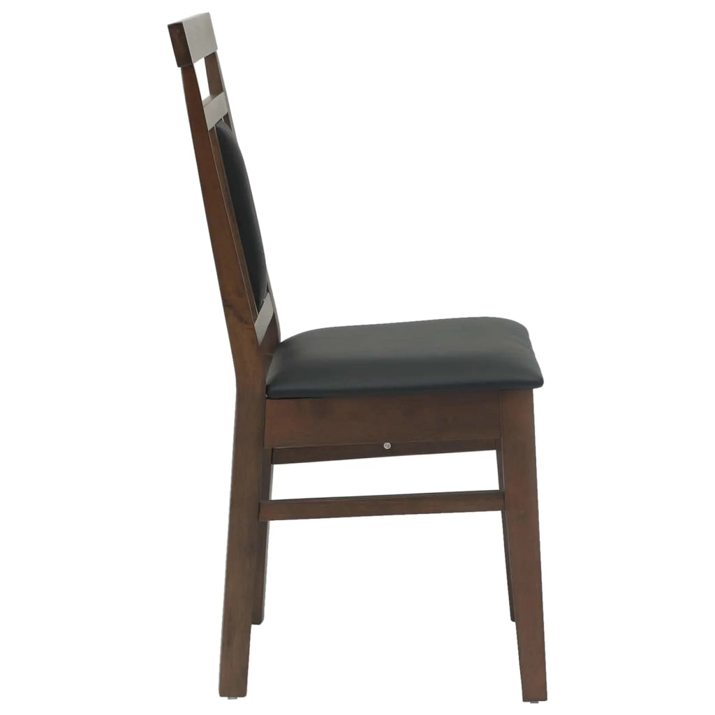 Sedia da pranzo 2 pcs Marrone chiaro e nero