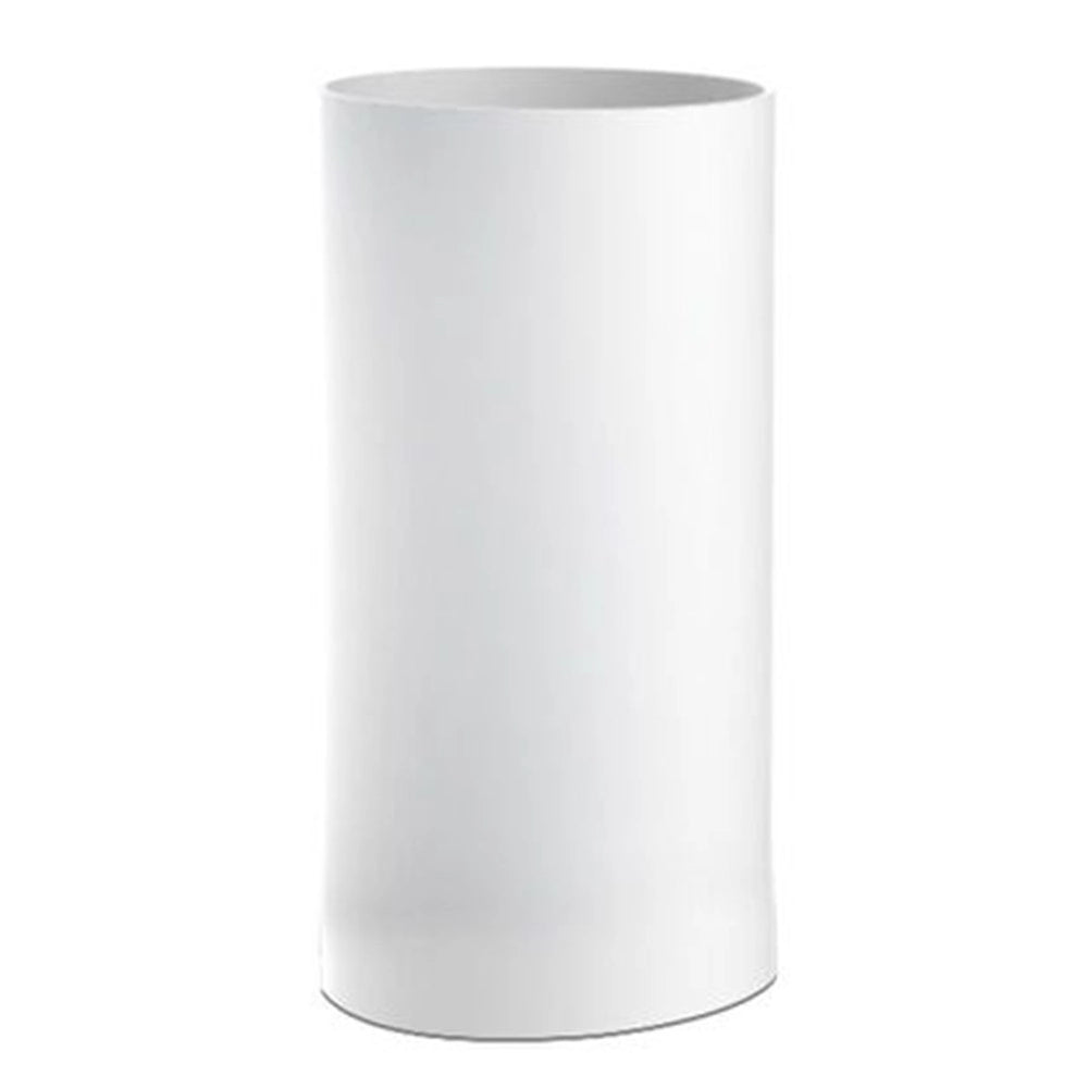 Trade Shop - Bicchiere Porta Spazzolini Dentifricio Cilindrico Bianco Bagno Accessori 69896 -