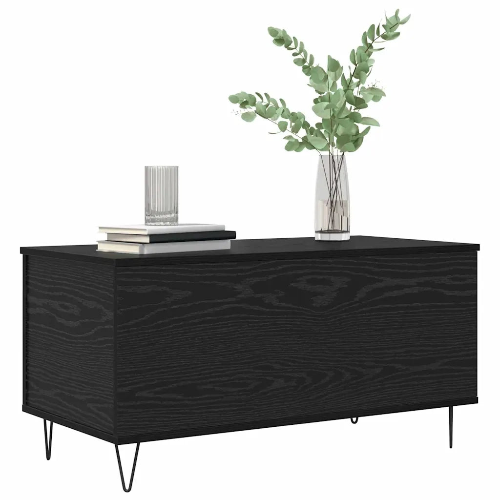 Tavolino da salotto Rovere nero 90 x 44.5 x 45 cm 879617