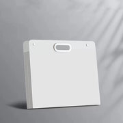 Portfolio di plastica, grande portfolio con maniglie, borsa impermeabile per opere d'arte, cartellone per disegni, schizzi, fotografia e poster - 330 mm x 280 mm