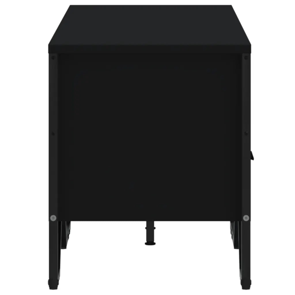 Mobile Porta TV Nero 122x34x41 cm in Legno Multistrato 848579