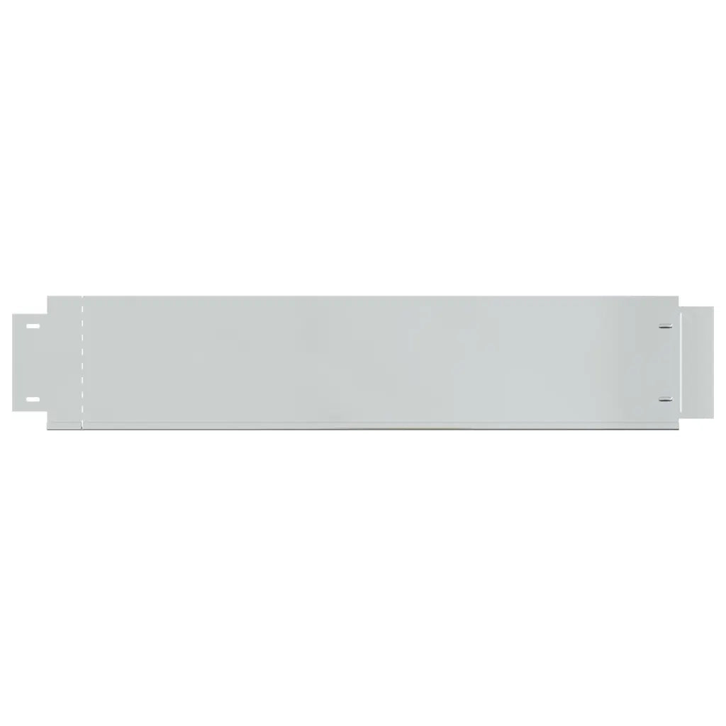 Pannelli Recinzione per Prato 10 pz Acciaio Zincato 100x20 cm 274902