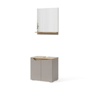Vicco Combinazione di mobili da bagno Grigio 2 parti