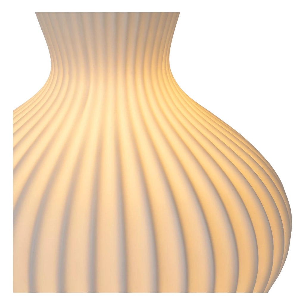 Lampada da tavolo porcellana bianca E14 Momoro Lucide