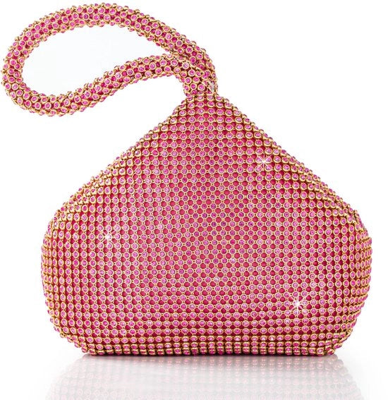 Borsa da sera elegante con strass per occasioni speciali e matrimoni