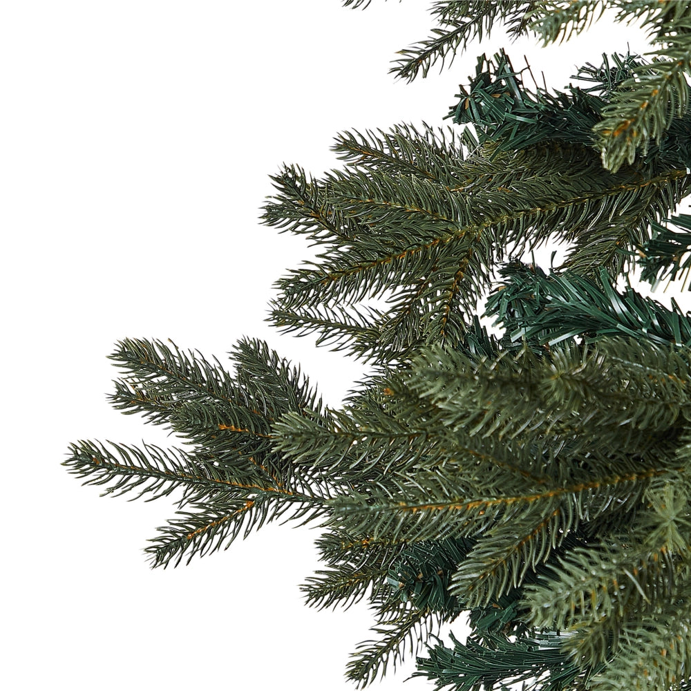 Albero di Natale Artificiale Verde Tradizionale Base Metallo PVC 180 cm stile classico tradizionale