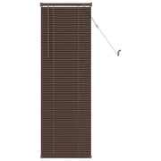Tenda Veneziana | Tenda a lamelle Marrone Scuro con Motivo 150 x 50 cm 25 mm PVC