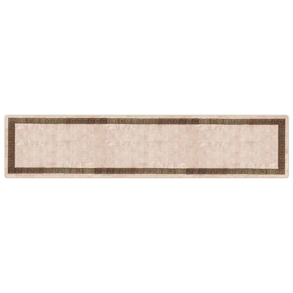 Runner Tappeto MARSA Nero 100 x 450 cm Poliestere e PVC 42023343
