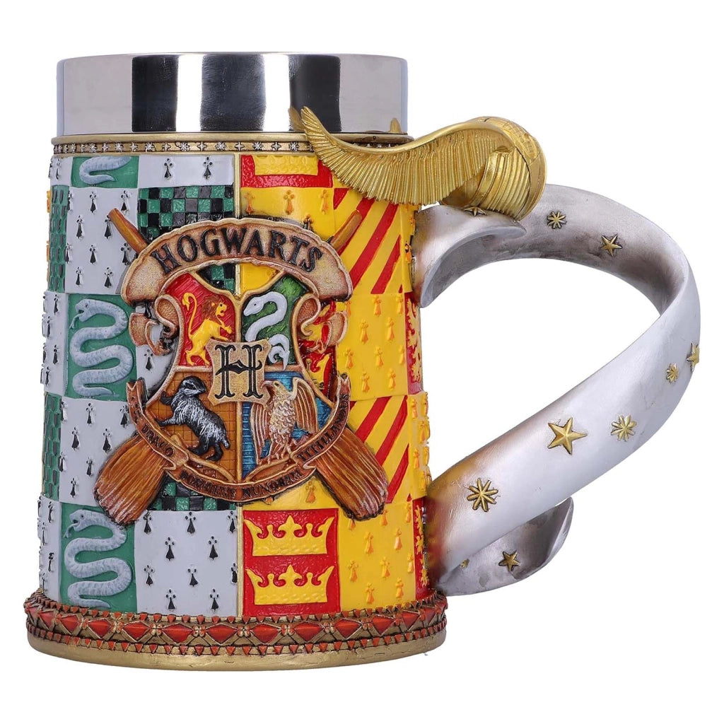 Bicchiere da 600 ml ispirato al Quidditch Boccino d'Oro con tazza interna in acciaio inossidabile rimovibile Multicolore Harry Potter