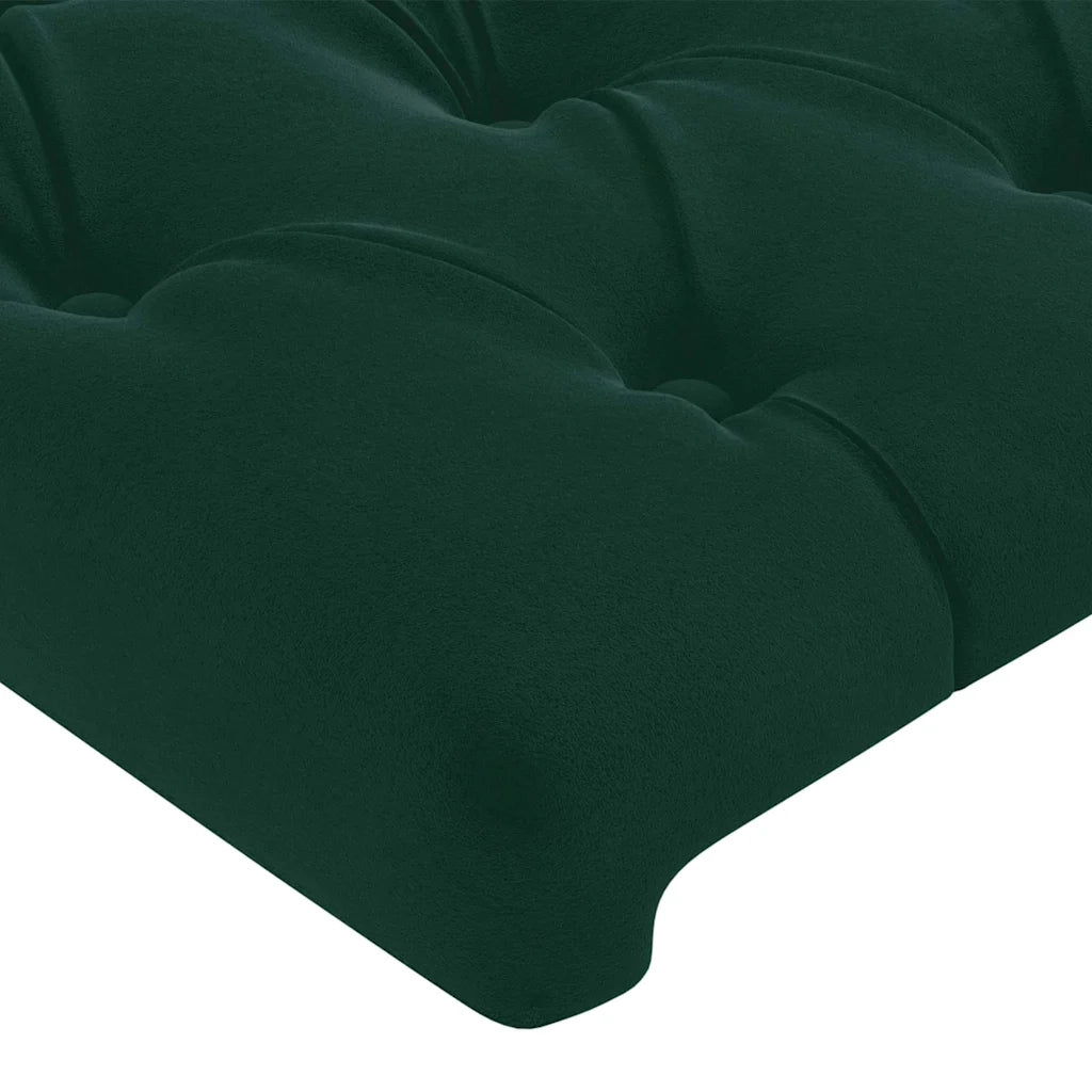 Testiera a LED Verde scuro 93x16x78/88 cm in Velluto 3123611