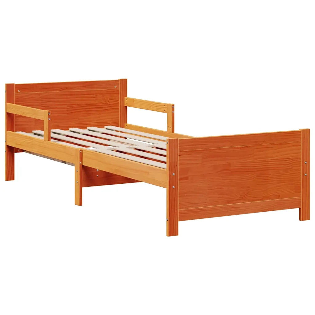 Struttura del letto Marrone 80 x 200 cm Pino massello 3385960