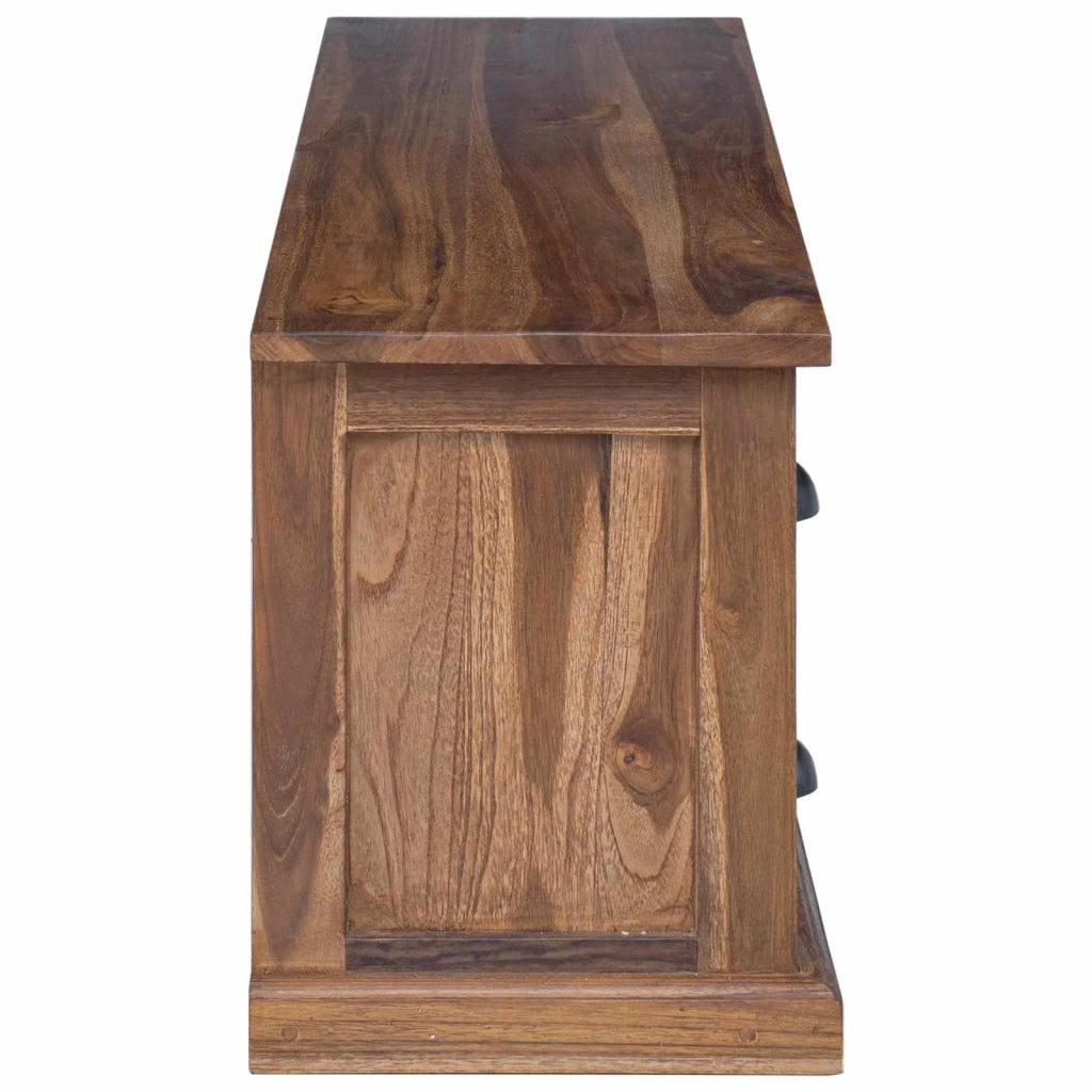 Supporto TV Naturale 110 x 30 x 40 cm Legno di teak solido 42017955