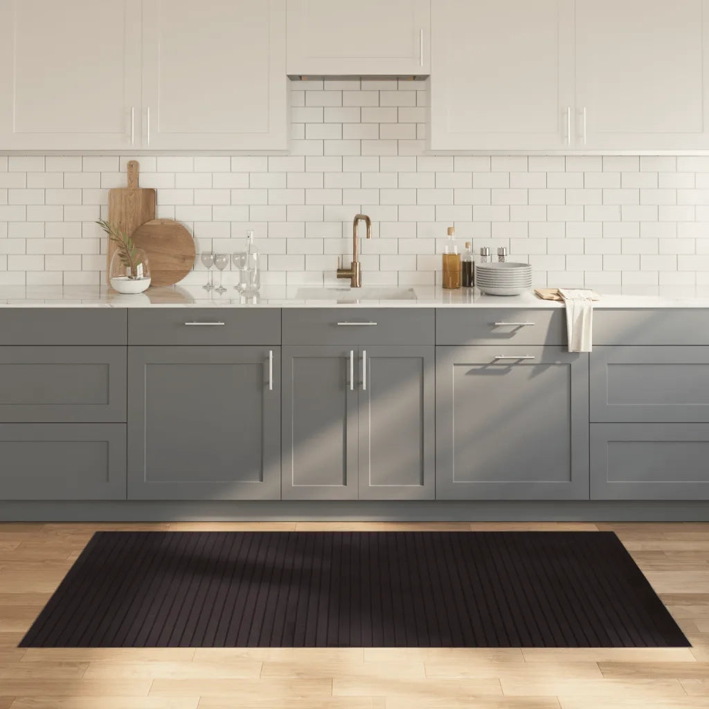 Tappeto Rettangolare Marrone Scuro 100x200 cm in BambÃ¹