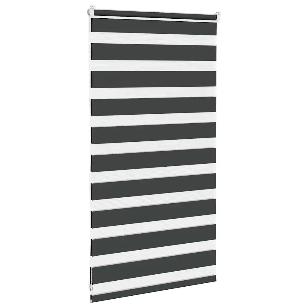 Tenda a Rullo Zebra Nero Larghezza Tessuto 65,9 cm Poliestere 4014203