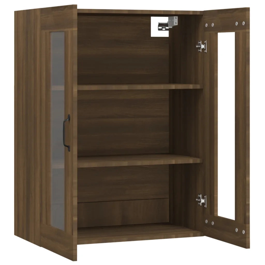 Armadietto Pensile a Parete Rovere Marrone 69,5x34x90 cm CFW6974234