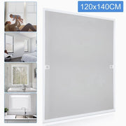 Reticolo di Insecti in Alluminio 120x140cm - Schermo per Finestre - Facile e Rapido da Installare | 80×100 / 100×120 / 120×140 cm | Bianco