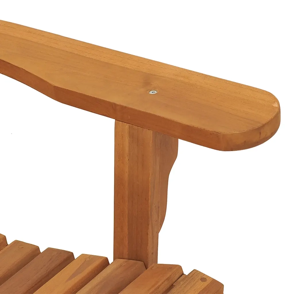 Sedia Dondolo Adirondack da Giardino 79x100x103cm Massello Teak 362699